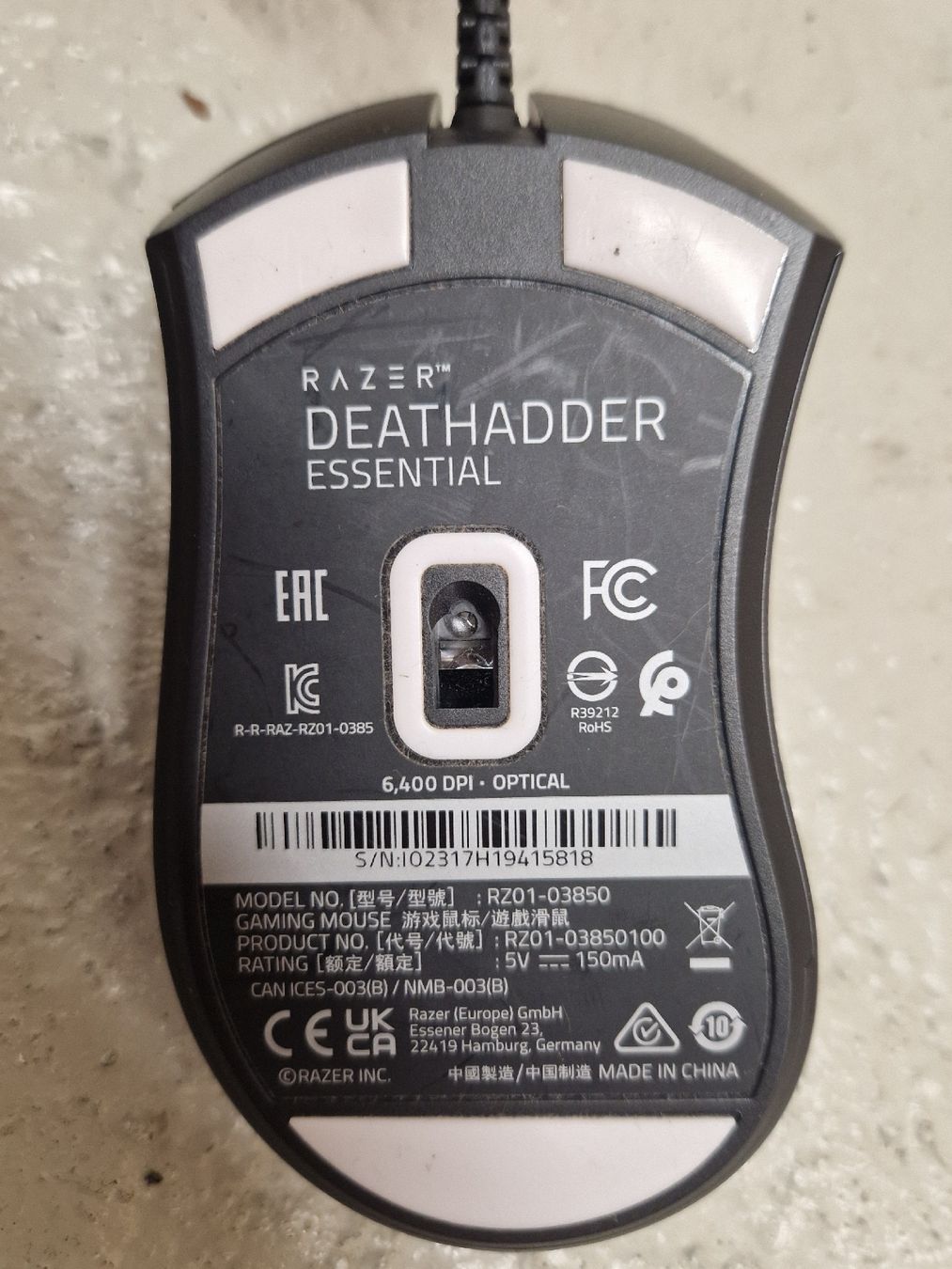 Razer Mouse: Razer Deathadder Essential Gaming Mouse – Usato da Zürich venduto da MarianaMoore 1