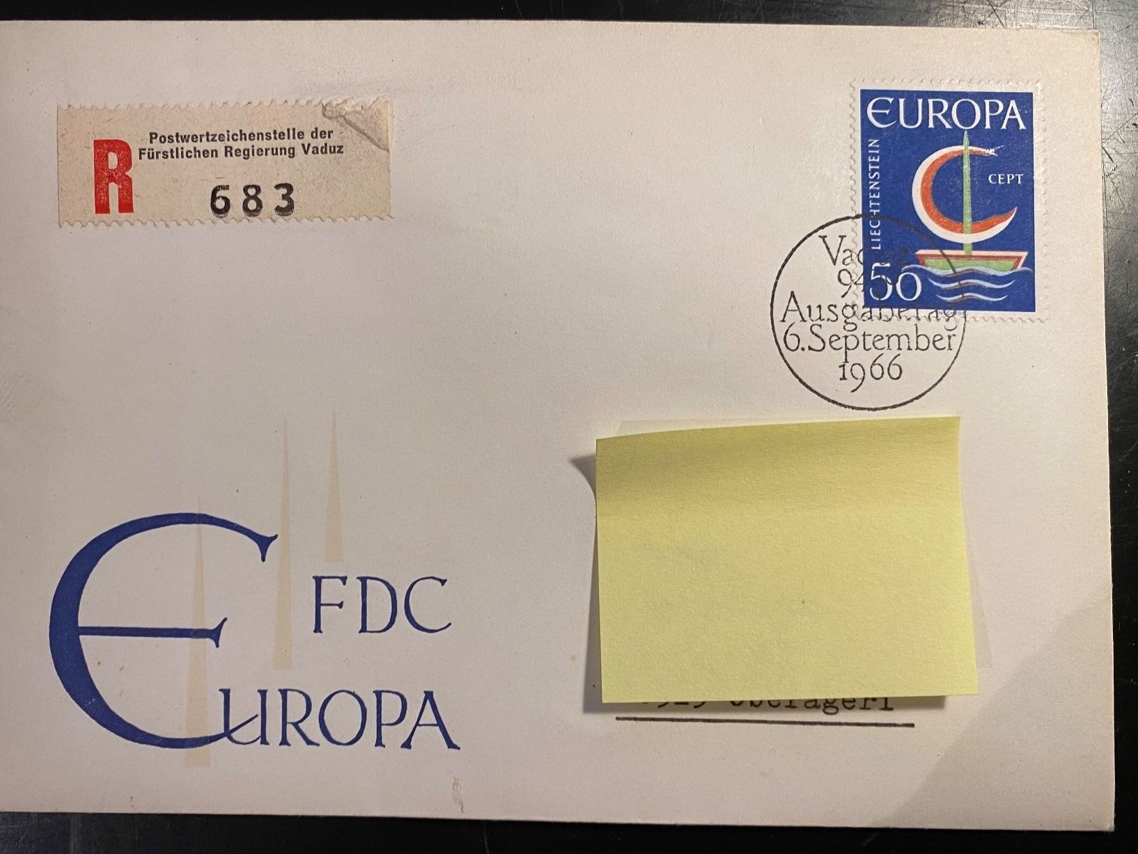 Tutti i francobolli: Brief FDC Europa 1966 Vaduz – Usato da Oberägeri venduto da Nussbi6 1
