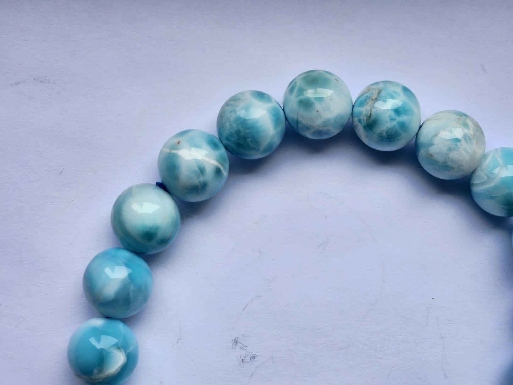 Edelsteine: Blue Larimar Gemstone Bracelet Rare Color and Pattern – Gebraucht aus St. Gallen von GIULESGG 4