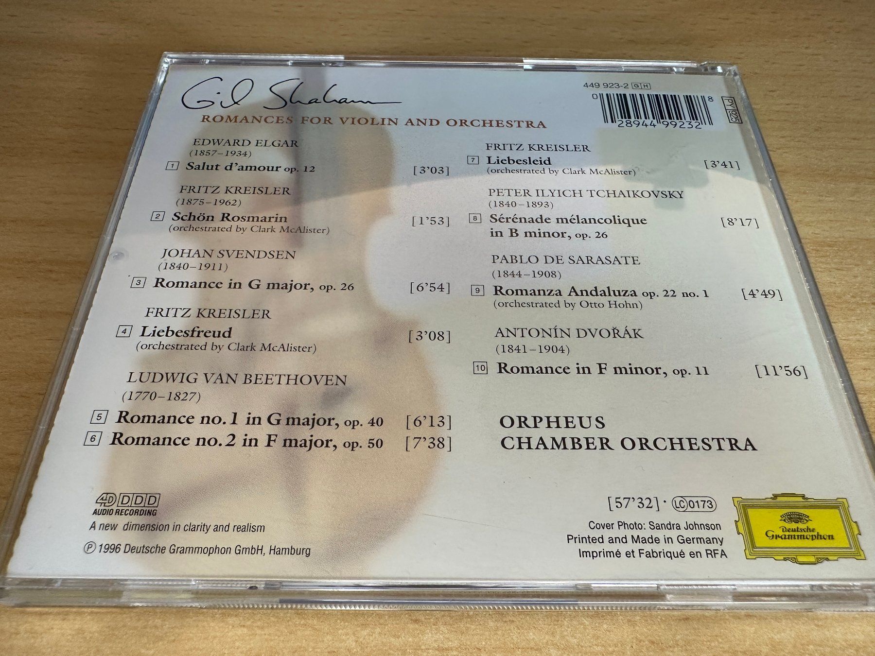 CD: Gil Shaham – Violin Romances – Usato da Rikon im Tösstal venduto da Alpenmutz 1