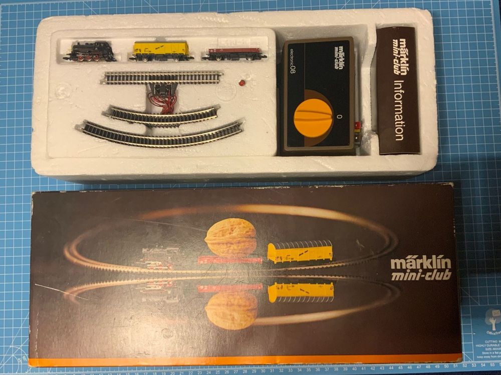 vagón de tren marklin mini club set + 3 vías cu - Comprar Trenes Escala