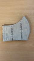 Gesichtsmaske Schutzmaske Stoffmaske Maske Edelweiss beige