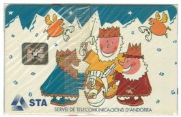 Telefonkarte Andorra AND-014 Christmas 1993 originalverpackt