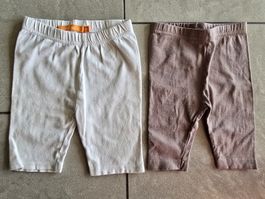 2 süsse Baby Hose Leggings Gr. 68, Smile, Staccato