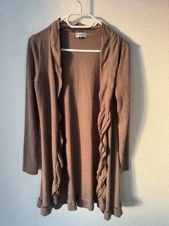 Offene Strickjacke Grösse M - Braun