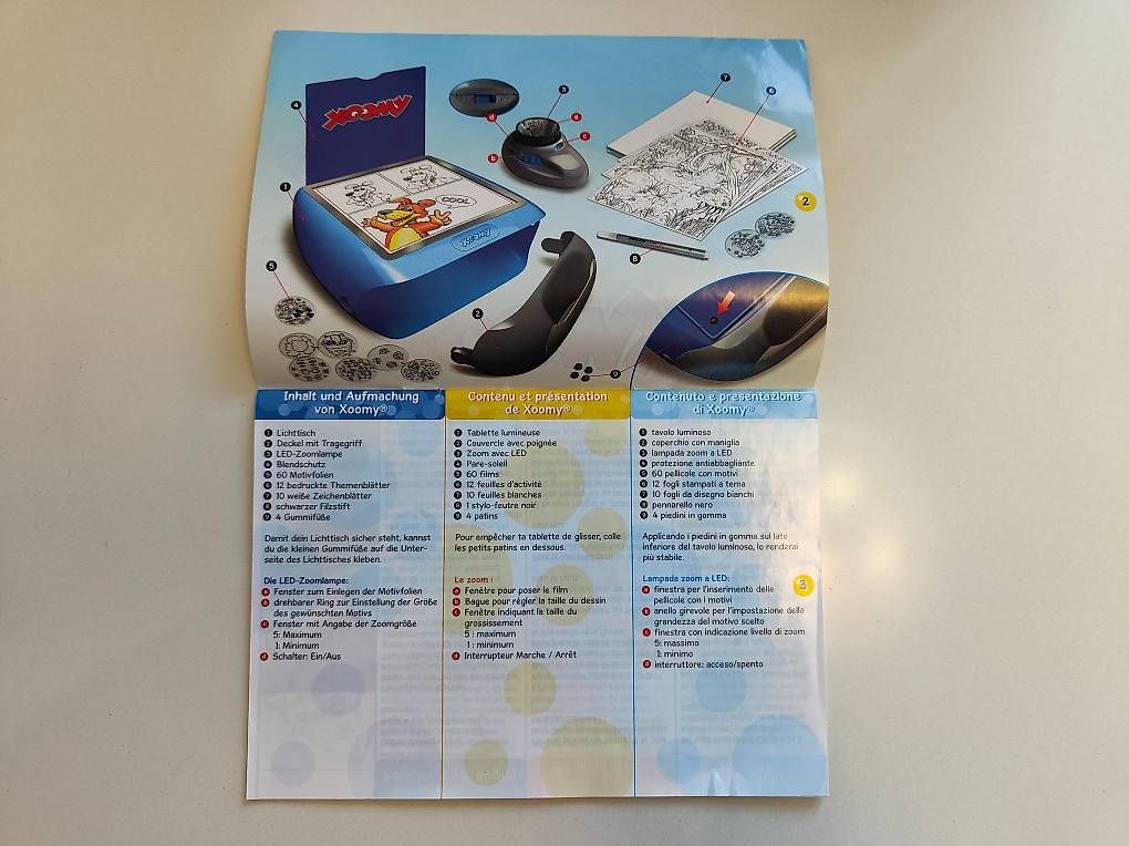 Giochi: Xoomy Maxi, tavolo con zoom luminoso – Usato da Losone venduto da fabbears 1