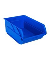 Sichtlagerbox blau aus Kunststoff / 11 Stück