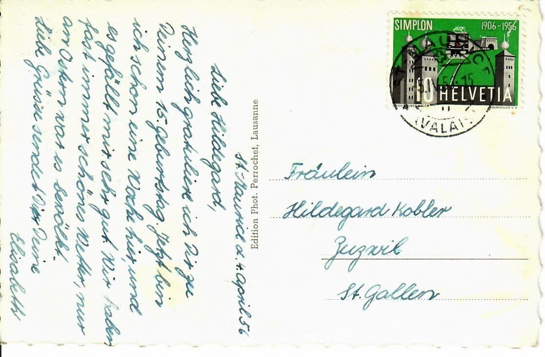 Cartoline postali: Vernayaz – Usato da Hochdorf venduto da Ziegel-16 1