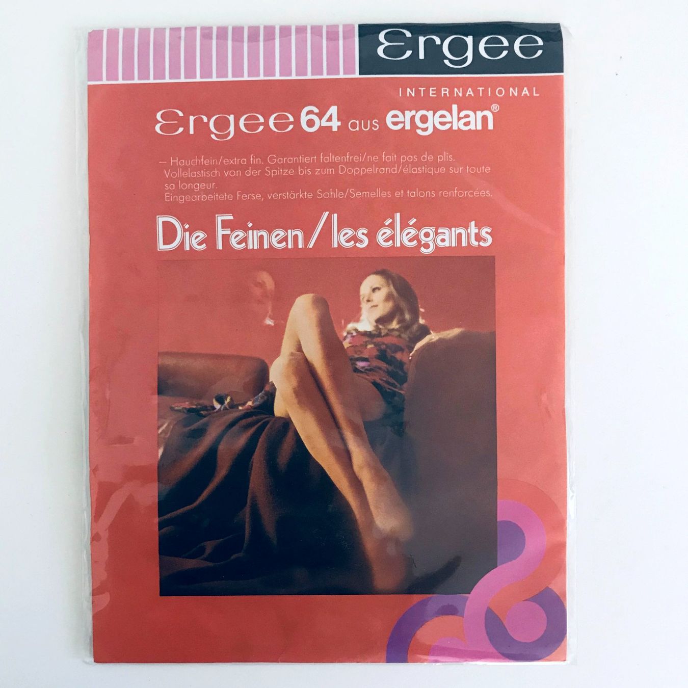 Calze & Collant: Strümpfe ERGEE 64 saskia Gr. 8.5 Die Feinen mit Doppelrand – Nuovo e nell'imballaggio originale da Brüttisellen venduto da Buxus