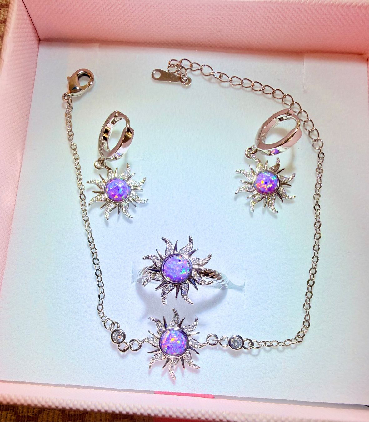 Altri gioielli: Ensemble de bijoux « Soleil Opalin » – Nuovo e nell'imballaggio originale da St-Maurice venduto da Sandrinette123 3