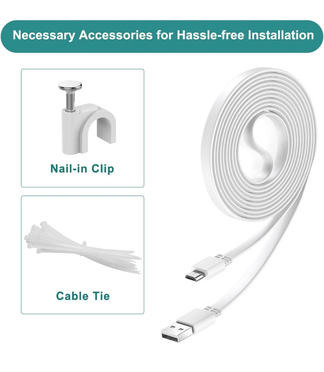 Cavi: Micro USB Cable, 12 m, Long 40 FT Flat Charging – Nuovo (secondo la descrizione) da Frauenfeld venduto da Vanityroom