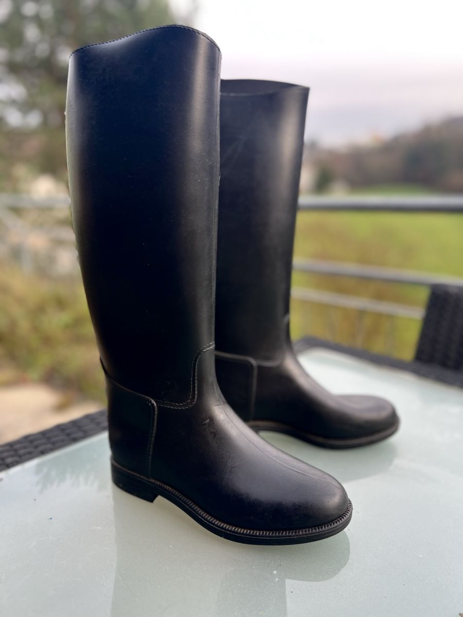 Scarpe da donna: Reitstiefel in Grösse 38, aus Kunstleder – Usato da Turgi venduto da SHK 4