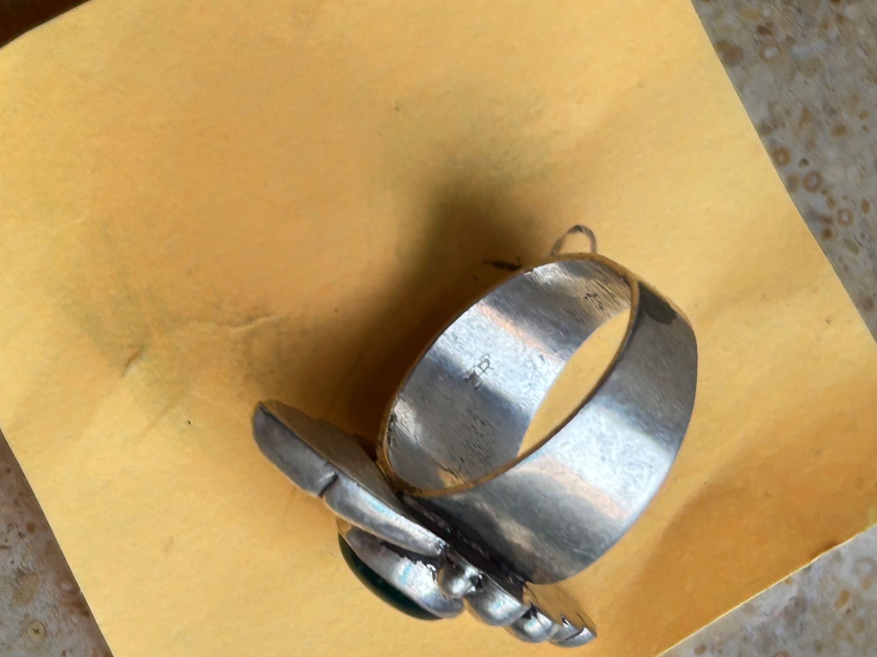 Ringe: Silber Ring mit grünem Stein, Vintage Stil, Grösse 52 – Gebraucht aus Dittingen von Bijoubelle 8