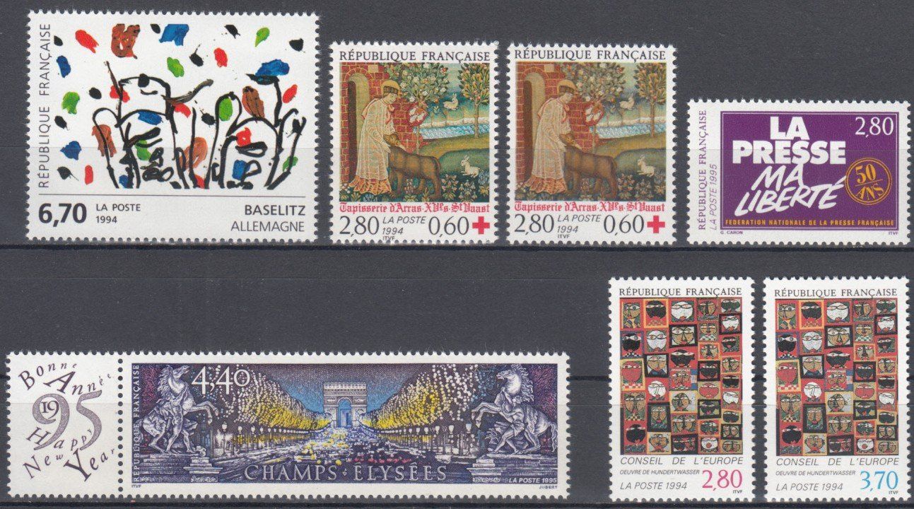 Alle Briefmarken: Frankreich 1994 postfrisch – Gebraucht aus Bürglen TG von StampGraf 2