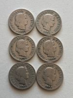Lot mit 6 Stk. 5 Rp. (1893/94/95/98/98/98)