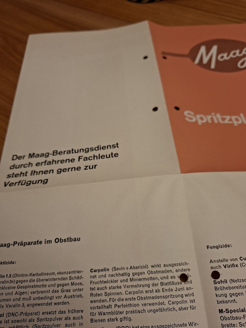 Documenti: Maag Proschüre Spritzplan Steinobst 1964 – Usato da Ganterschwil venduto da HeidiuPeter 6