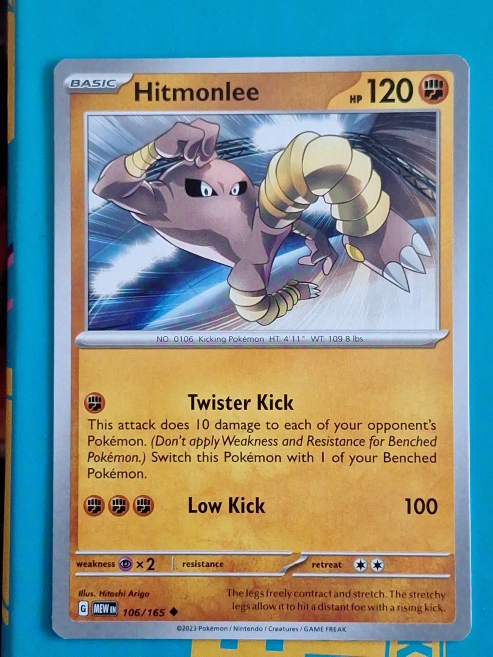 Pokémon Carte collezionabili: Hitmonlee Kicklee - Pokemon Mew 151 – Usato da Altstätten SG venduto da GGsGameshop
