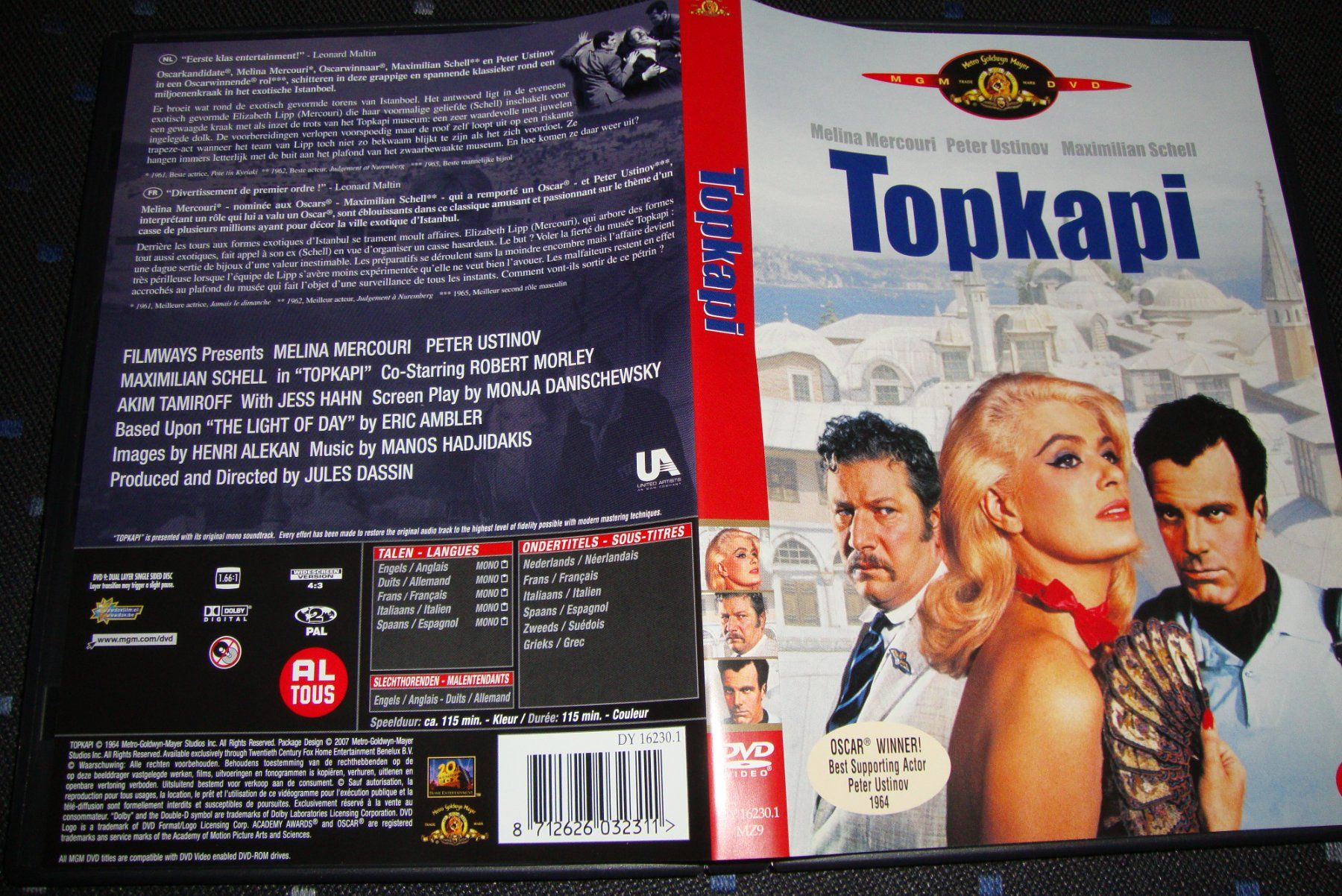Alle DVDs: TOPKAPI - Melina Mercouri, Maximilian Schell, Peter Ustinov – Gebraucht aus Bern von carola31