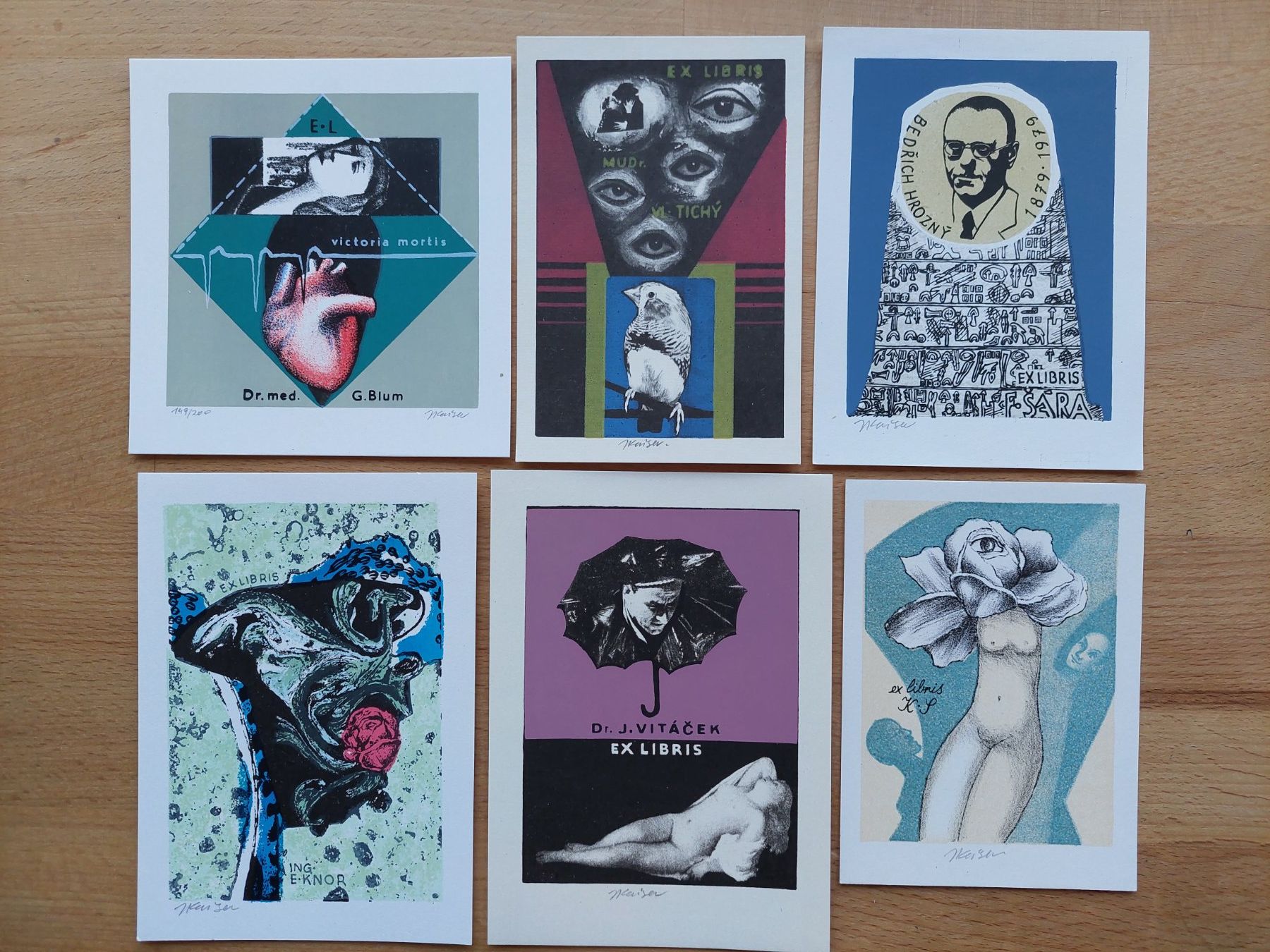 Grafica & Litografie: Sammlung Exlibris Jaroslav Kaiser signiert – Usato da Obfelden venduto da Exlibris-Art 3