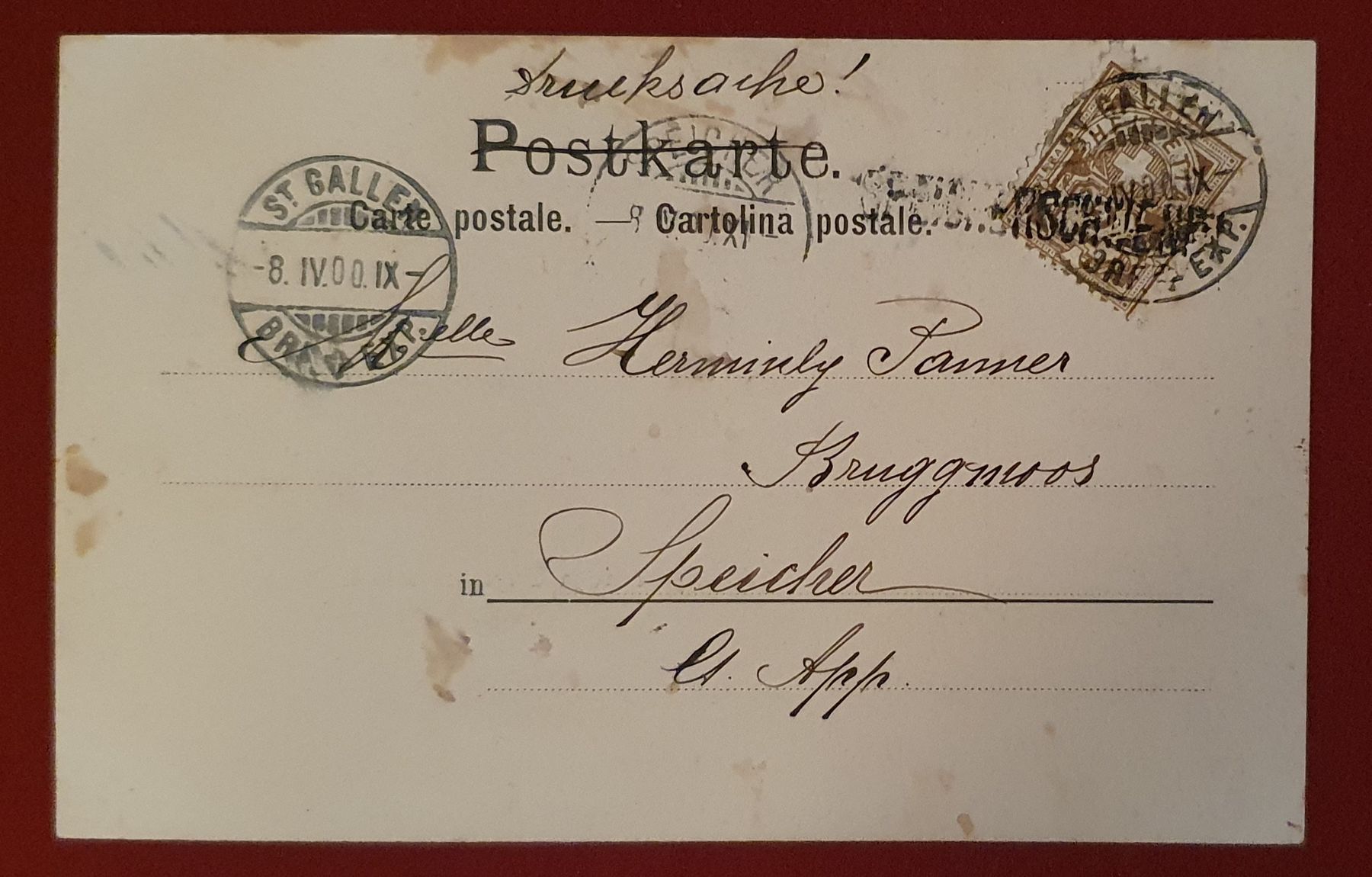 Cartoline postali: Landsgemeinde in Trogen anno 1814 – Usato da Kreuzlingen venduto da Rschweiz1 1