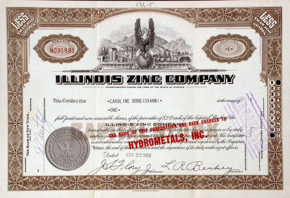 Illinois Zinc Company 1957 Kaufen auf Ricardo