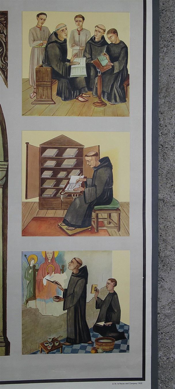 Foto & Immagini: Schulwandbild "Klosterleben 12. Jh." – Usato da Birrwil venduto da brandschatz_birrwil 7