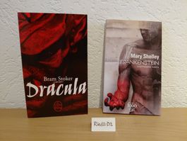 2 x Romans Dracula + Frankenstein. NEUFS