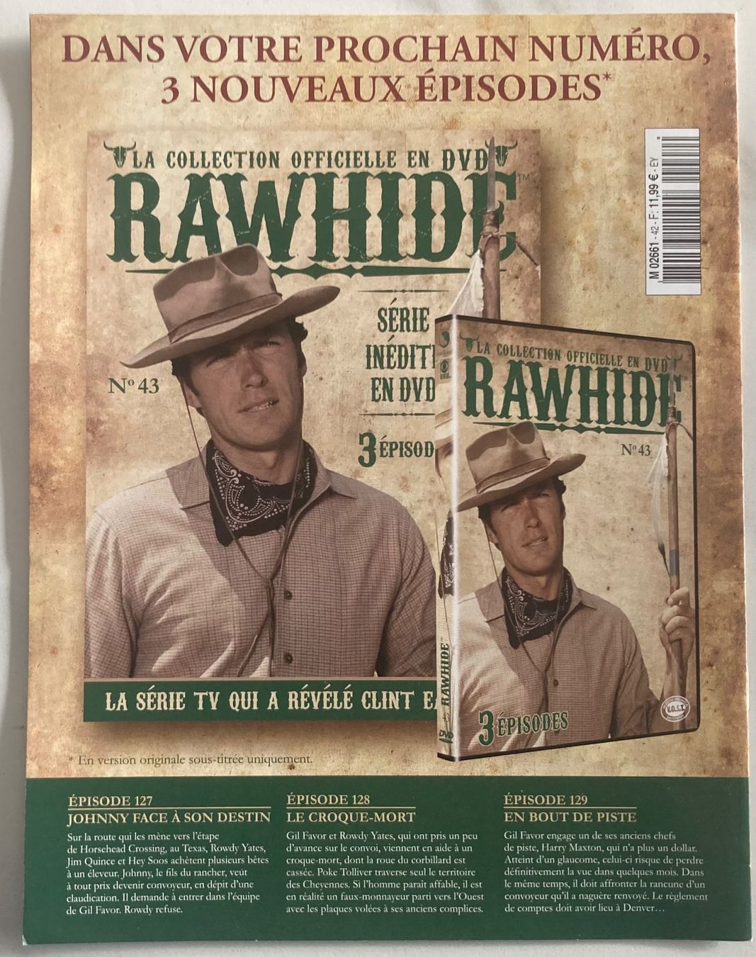 Tutti i DVDs: CLINT EASTWOOD - RAWHIDE N°42 – Usato da Poliez-Pittet venduto da Newtown-Records 2