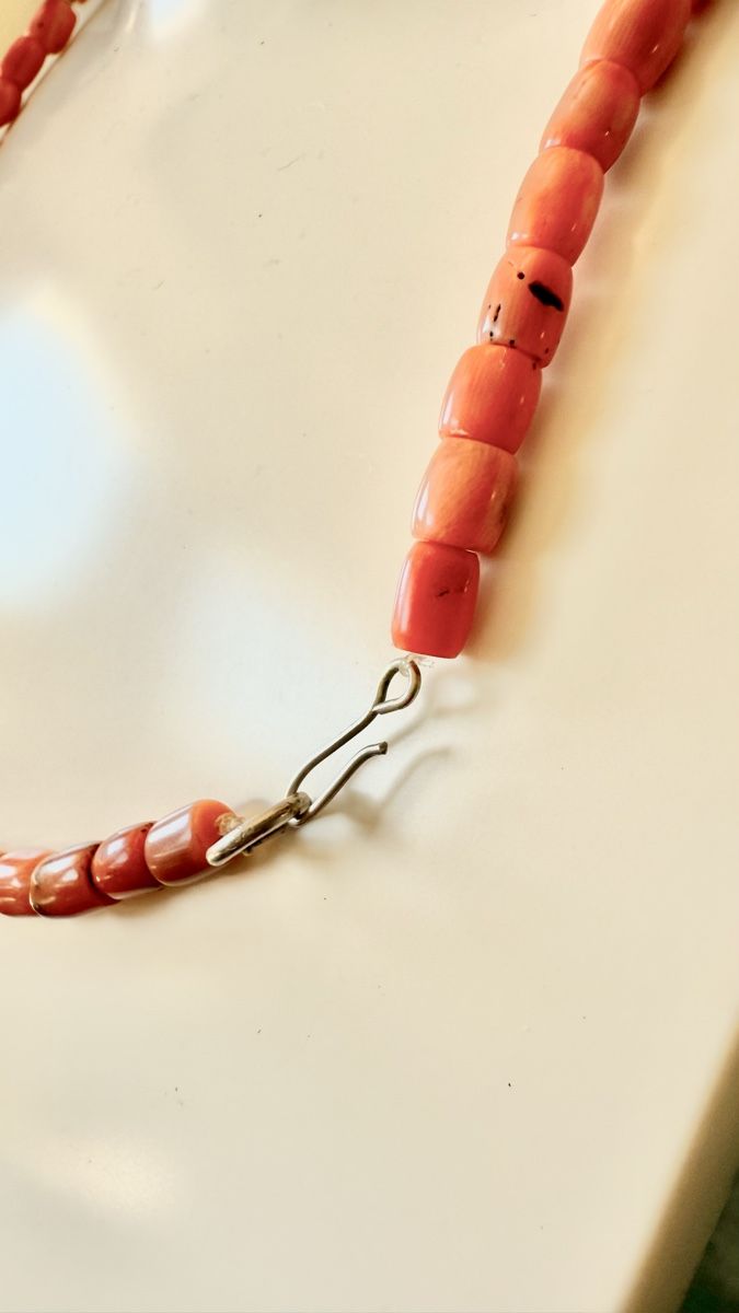 Catenine: Collier Berber corail naturel ancien Rare – Usato da Nyon venduto da stylevintage79 3