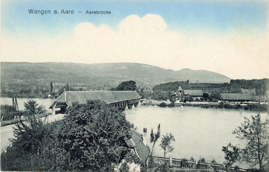Cartoline postali: Wangen a. A.   BE   -    Aarebrücke – Usato da Brig venduto da Valcards54