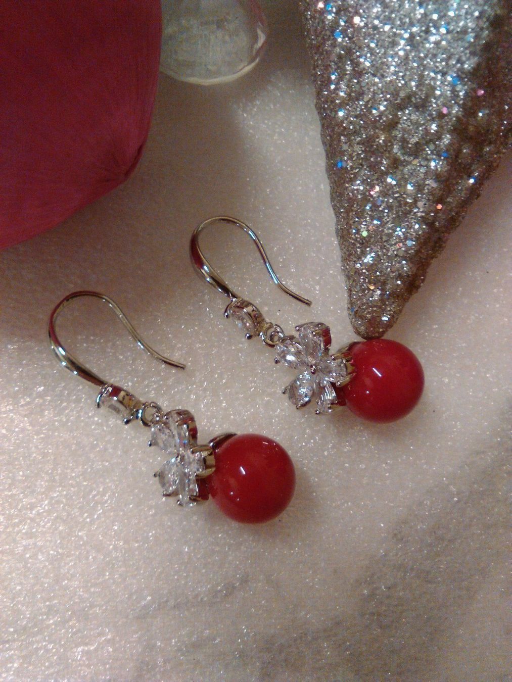 Boucles d'oreille: OHRRINGE MODESCHMUCK MIT KRISTALL – Neuf (Voir description) à Basel par bijoutrie_4 5