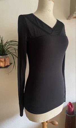 Lululemon Top nero maniche lunghe, taglia S/M