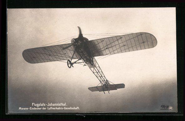 Foto & Poster: Berlin-Johannisthal, Morane-Eindecker de – Usato da Berlin venduto da bartko-reher