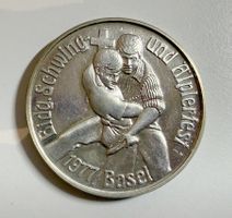 Medaille - Eidgenössisches Schwing Älplerfest Basel 1977