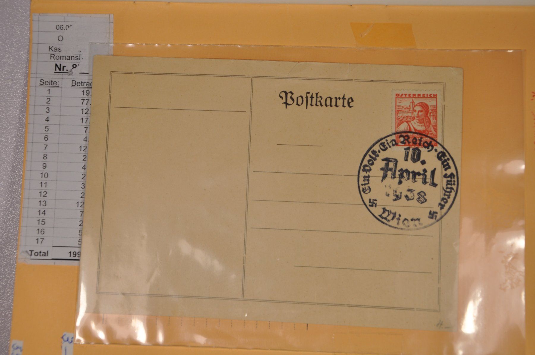 Alle Briefmarken: Österreich alte Werte in Rundsendeheft – Gebraucht aus Wolfhalden von Zinauktion 9