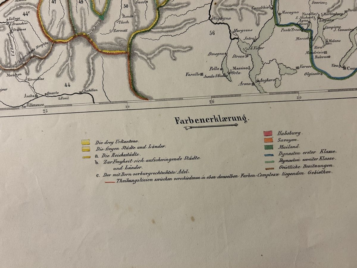 Landkarten & Atlanten: Alte Landkarte der Eidgenossenschaft,Top! – Gebraucht aus Lanzenhäusern von vic63 5
