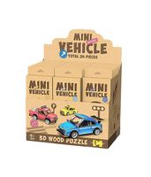 Mini Vehicle Display Box | 24 Holzfahrzeuge zum Selberbauen