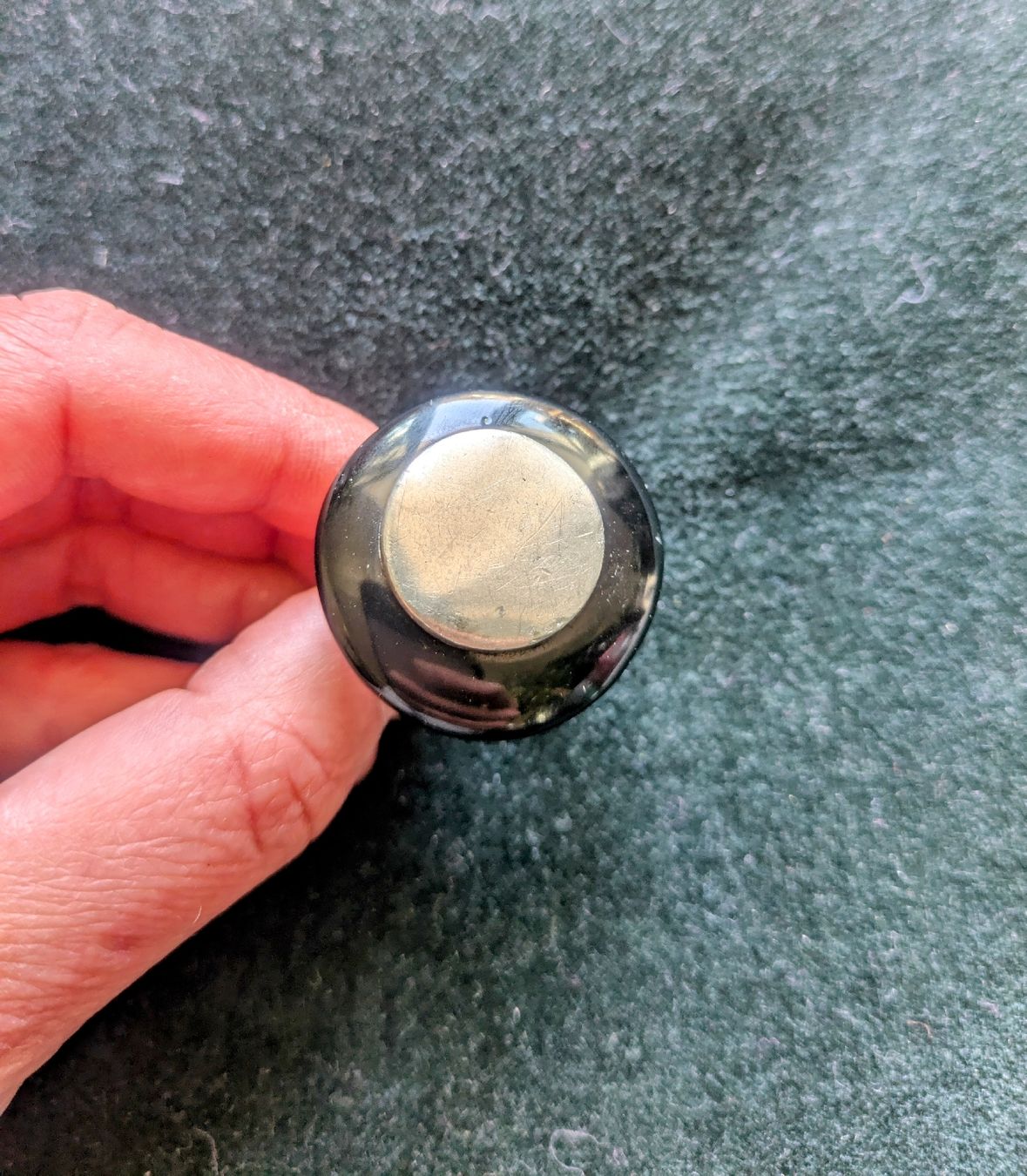 Anelli: Schwarzer Vintage Ring mit Silber, verstellbar – Usato da St. Gallen venduto da Jasik1
