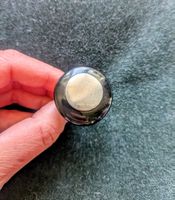 Schwarzer Vintage Ring mit Silber, verstellbar