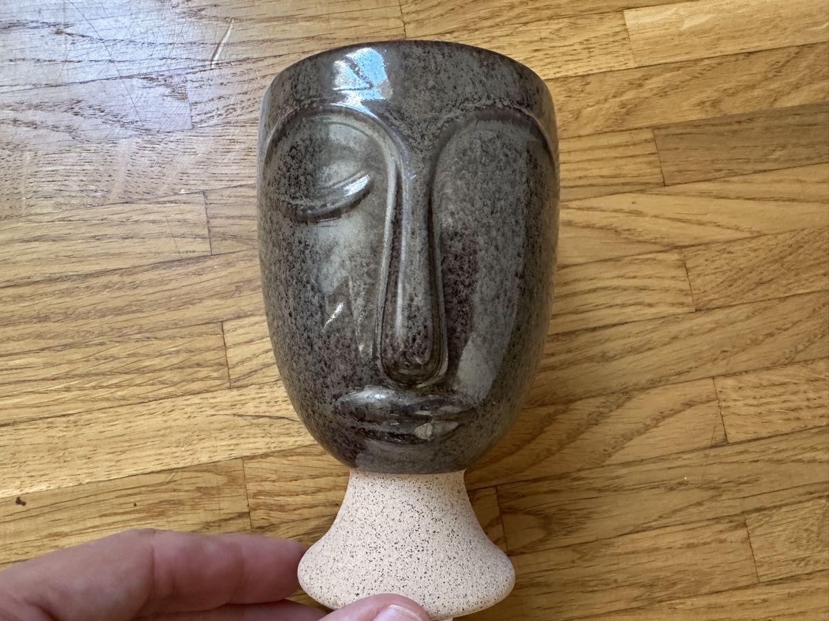 Vasi & Recipienti: Face clay vase 13cm x 8cm – Usato da Lausanne venduto da brixton 3
