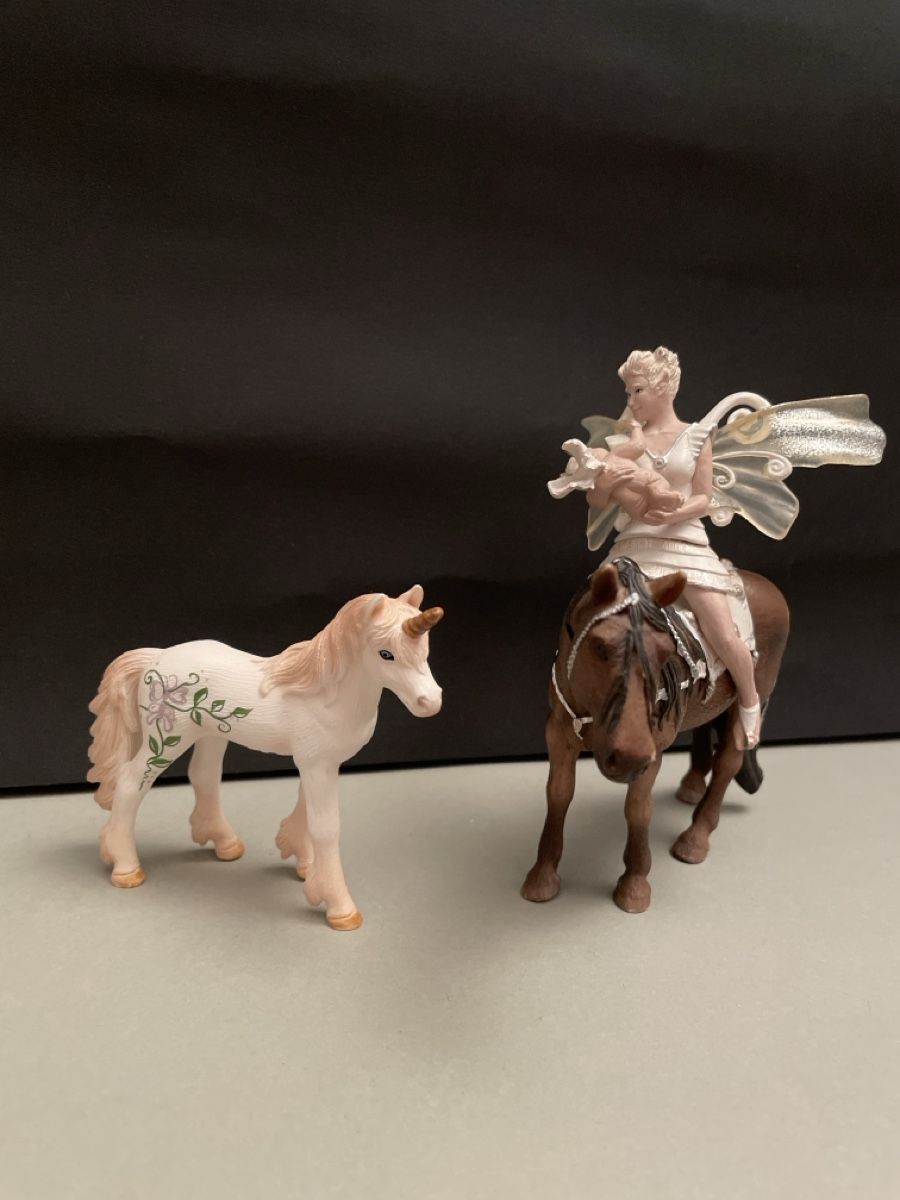 Schleich Statuette: Schleich Set Fee mit Kind, Pferd und Einhorn – Usato da Aesch BL venduto da ell_8zv7