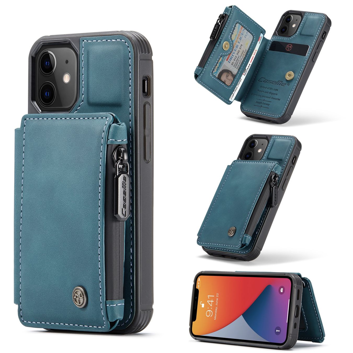 Cover & Protezioni schermo: iPhone 13 mini - Coque lux antichoc avec portemonnaie – Nuovo e nell'imballaggio originale da Morges venduto da DigiAC 2