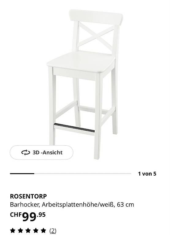 Komplettküchen: Ikea Tornviken Kücheninsel inkl 2 Rosentorp Barhocker – Gebraucht aus Ersigen von sin_bgr8 4