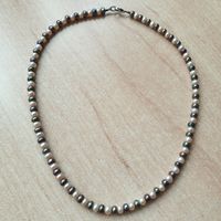 Echte Perlen Kette 925er Silber Verschluss Länge 42cm