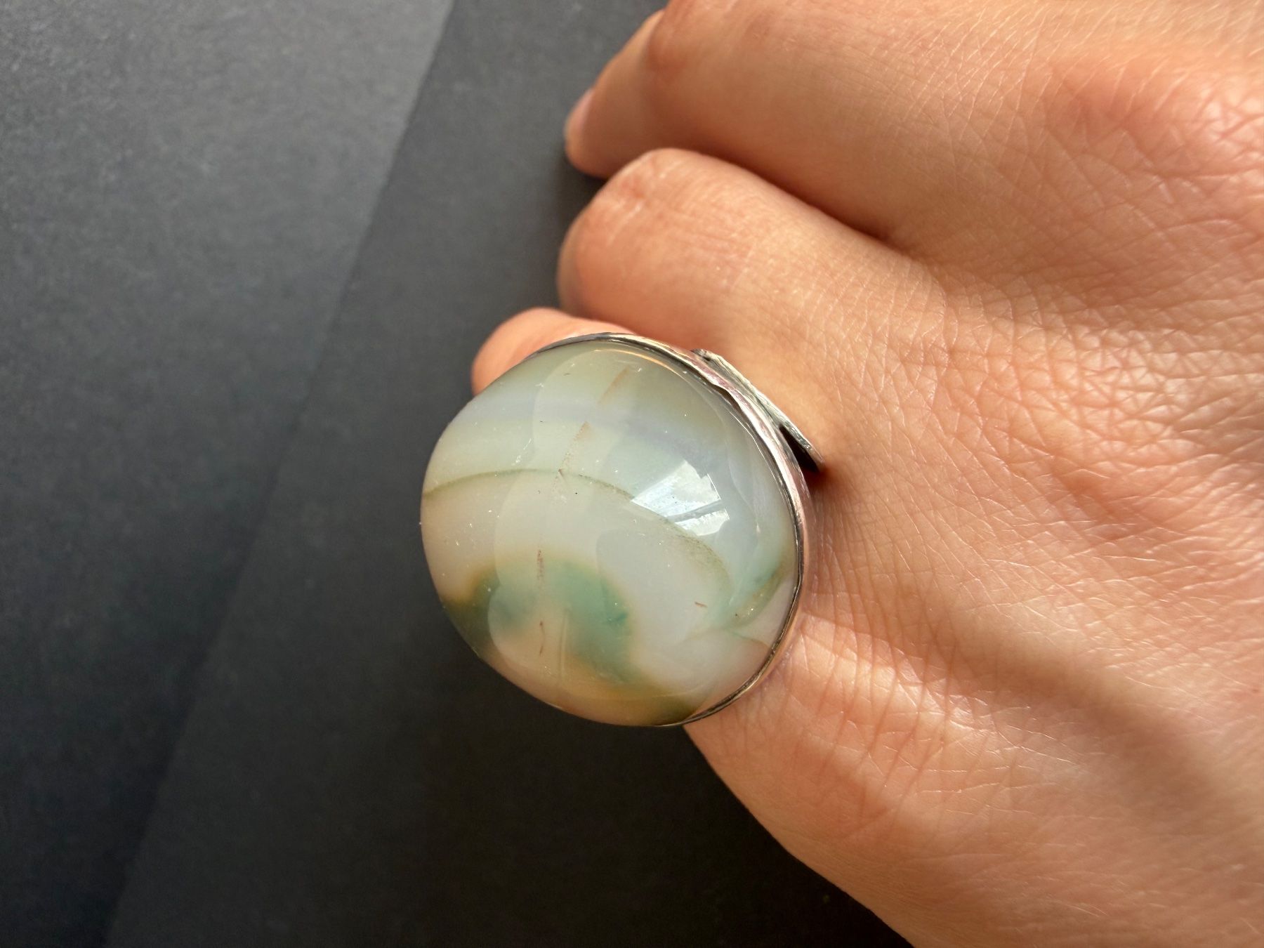 Anelli: Silber Ring mit Achat 925 – Usato da Spiegel b. Bern venduto da Rogger72 5