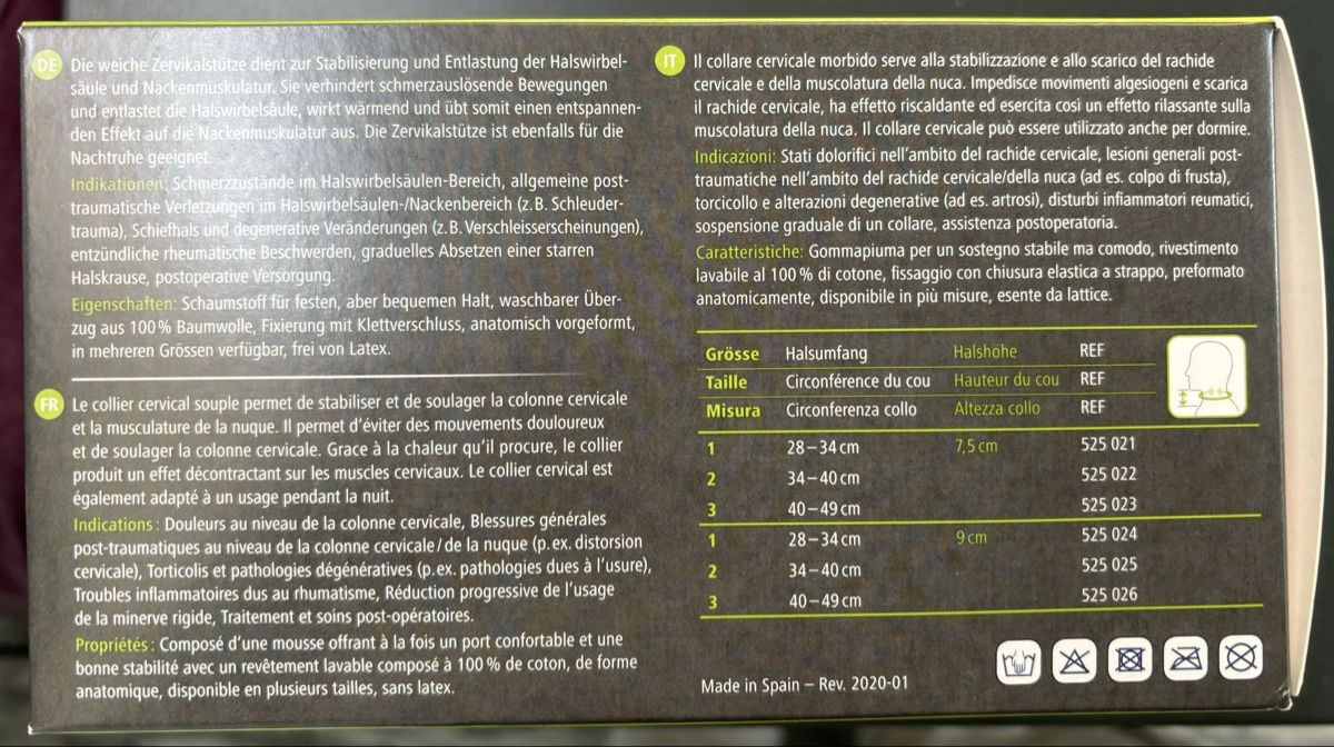 Appareils médicaux: Halskragen / HWS Stütze – Neuf avec emballage d'origine à Wald ZH par ukulele77 3
