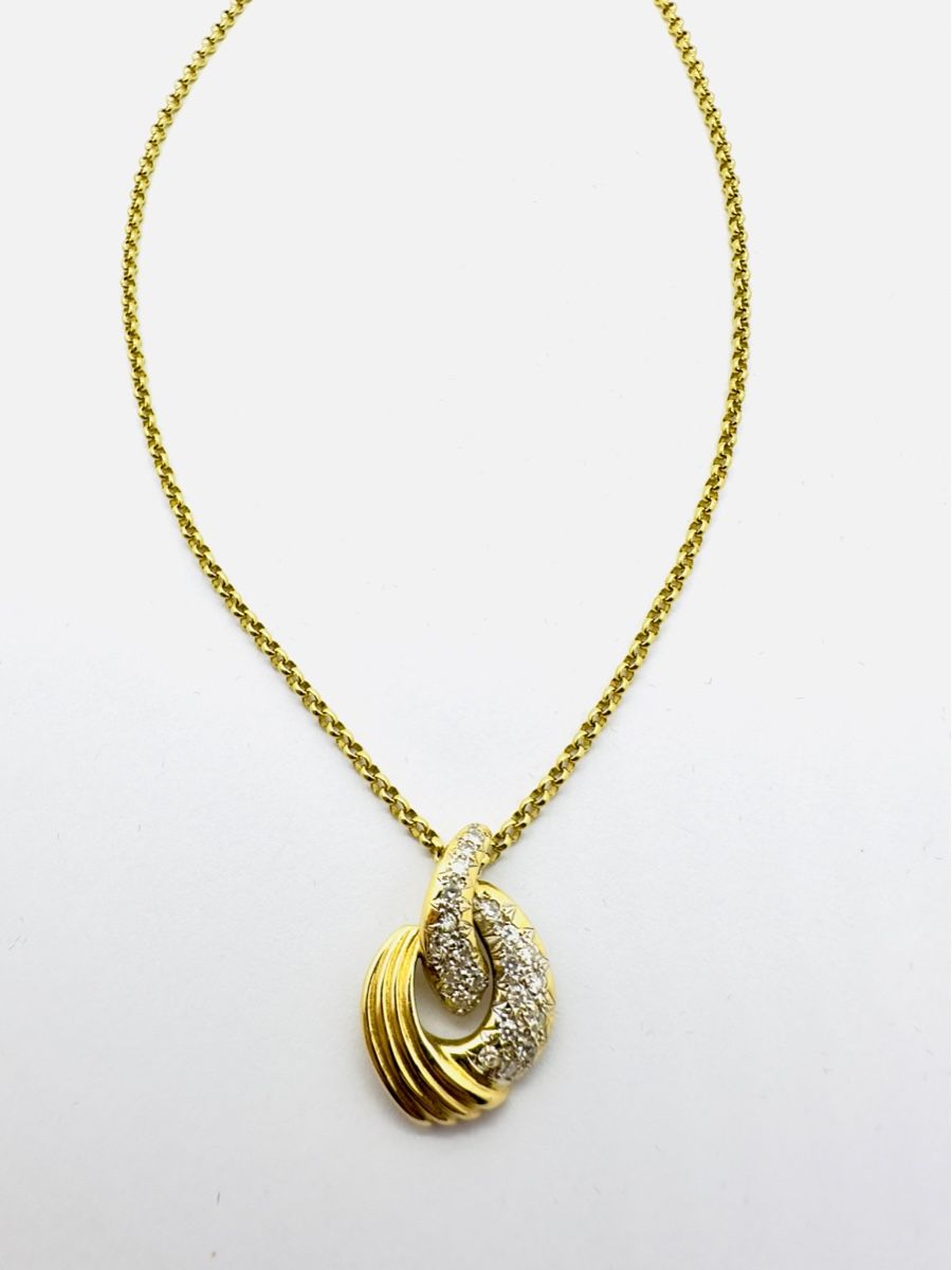 Catenine: 750 Gold Collier mit 050 ct Brillanten – Nuovo (secondo la descrizione) da Murg venduto da MTGold 2