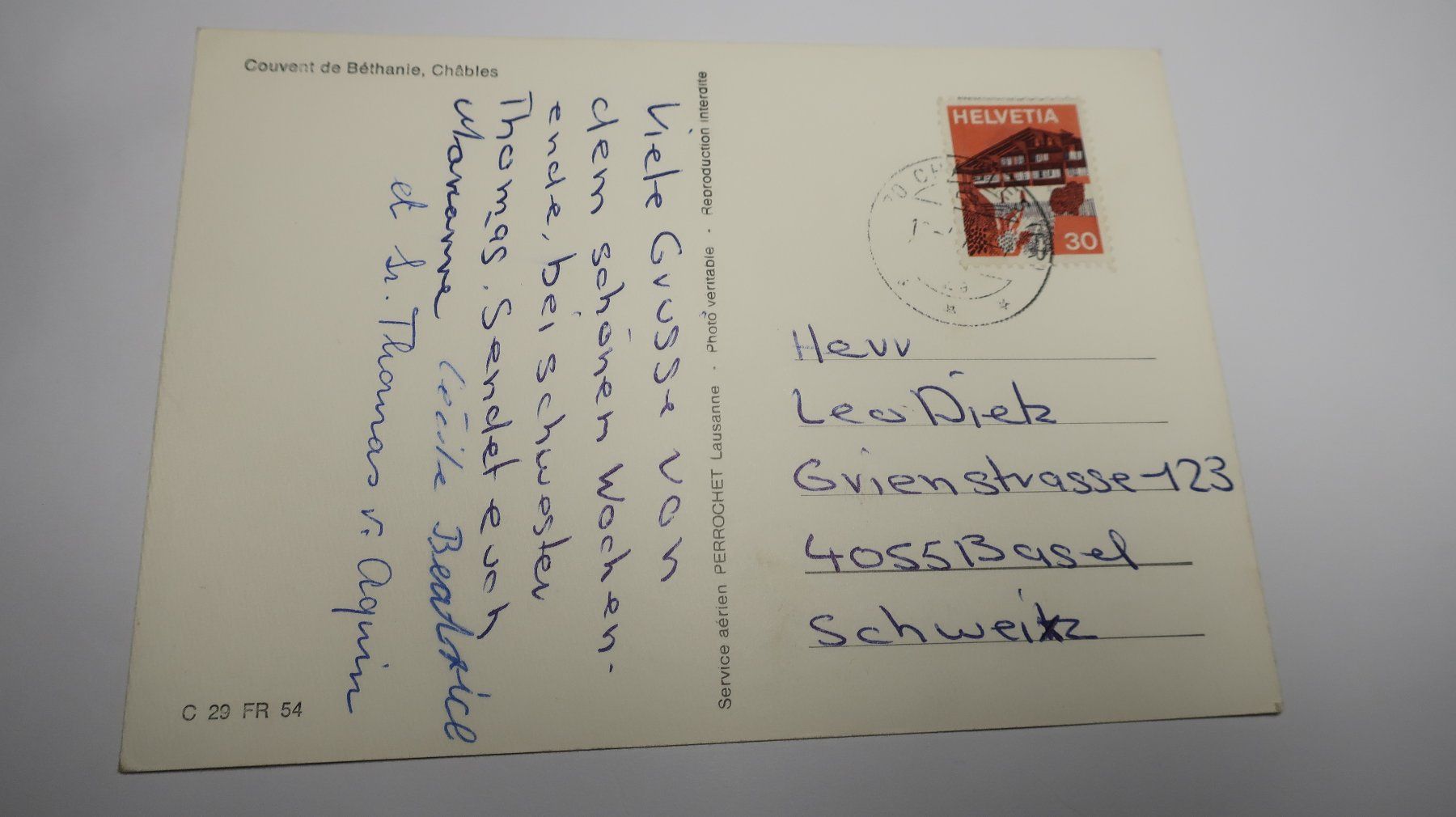 Ansichtskarten: Couvent de Béthanie Châbles – Defekt aus Cormoret von Pascalll2001 3