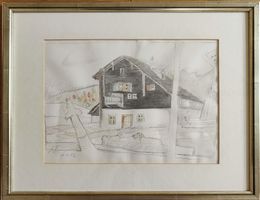 Alois Carigiet – Originalzeichnung und Aquarell 1972