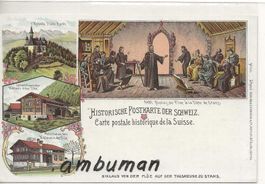 Flüeli Ranft OW Historische Litho Tagsatzung zu Stans 1481